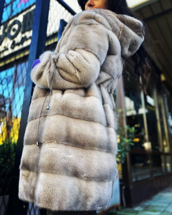 Mink Fur Coat Silver FLo Clo 1