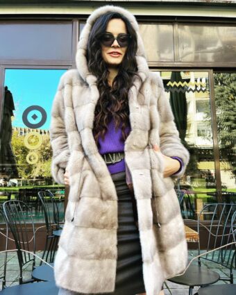 Mink Fur Coat Silver FLo Clo 3