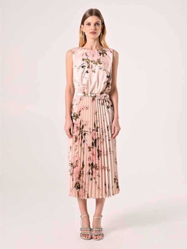 Dress Midi Plissé  Floral print Rinascimento - Image 6