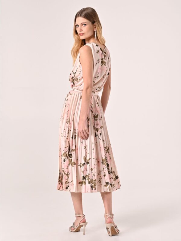 Dress Midi Plissé  Floral print Rinascimento - Image 4