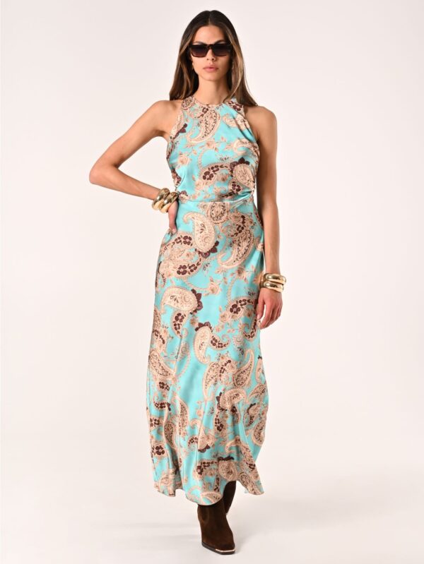 Paisley Print Long Dress Rinascimento - Image 7