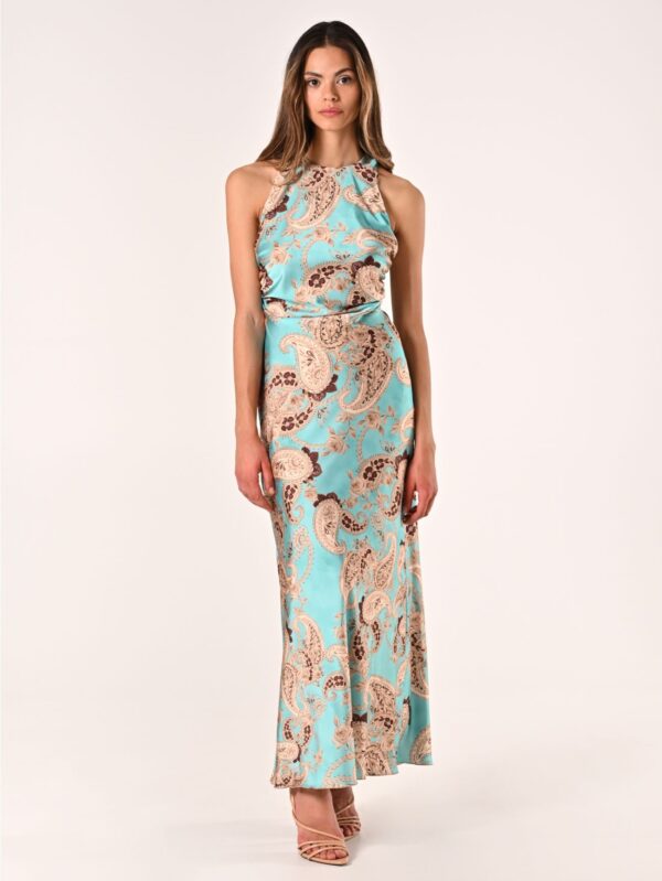 Paisley Print Long Dress Rinascimento - Image 2
