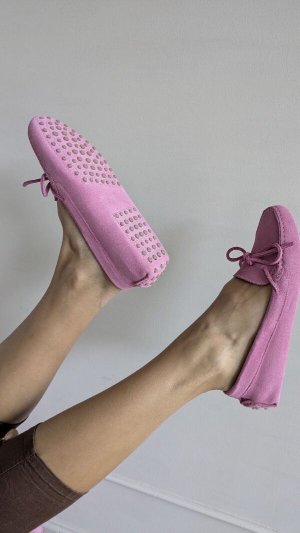 Pink velur moccasins - Image 3