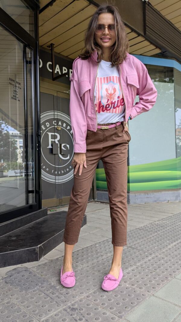 Pink velur moccasins - Image 5