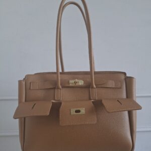 Camel leather bag