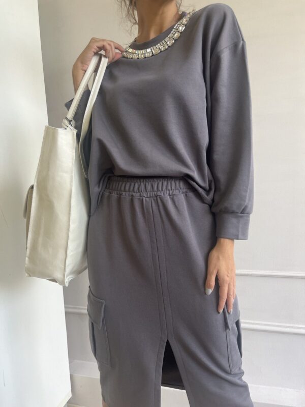 soft cotton grey set Vicolo - Image 3