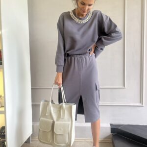 soft cotton grey set Vicolo