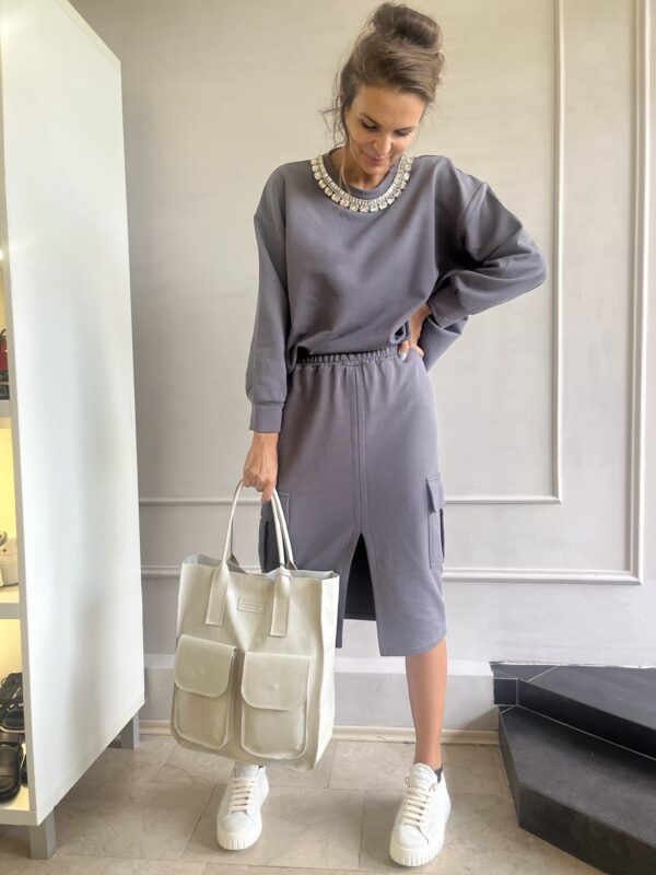soft cotton grey set Vicolo