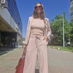 soft cotton pink set Motel