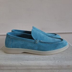 Sky blue loafers