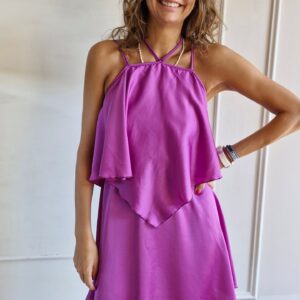 Fluffy short dress